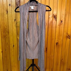 Elegant Grayish Brown-Sleeveless Wrap